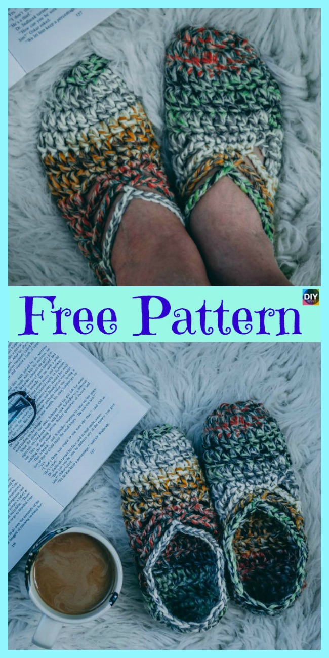 diy4ever- Crochet Ballet Slippers - Free Pattern 