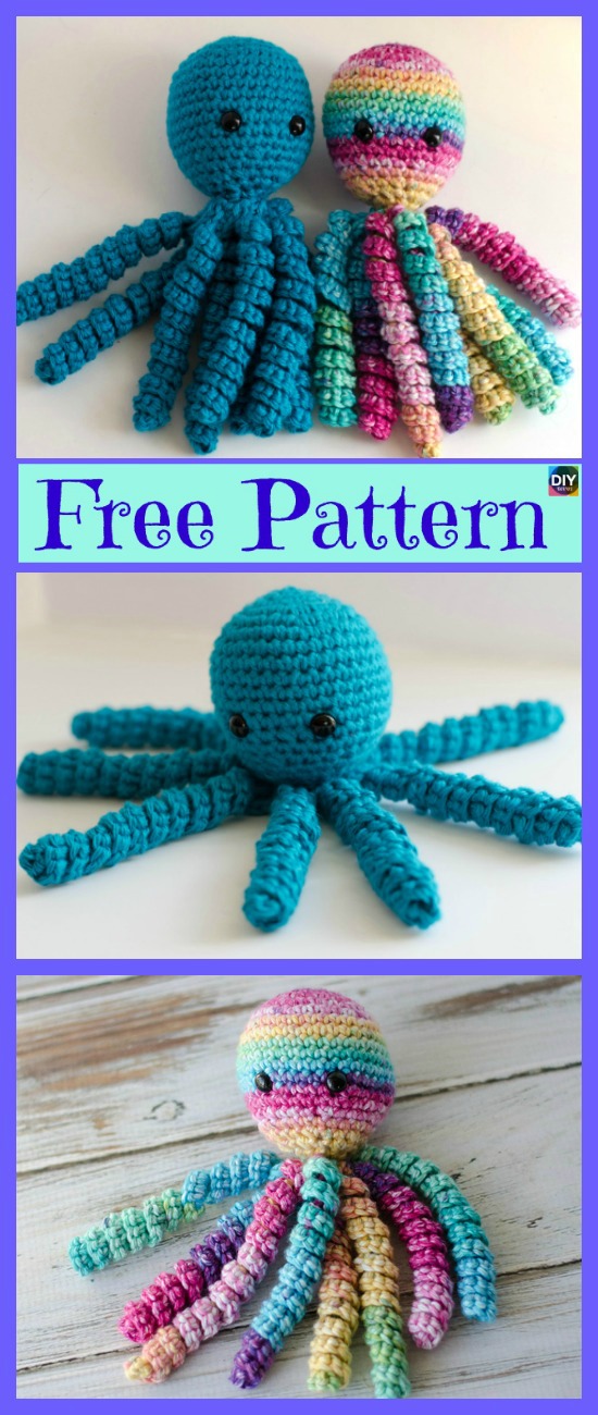 diy4ever- Crochet Octopus Amigurumi - Free Pattern