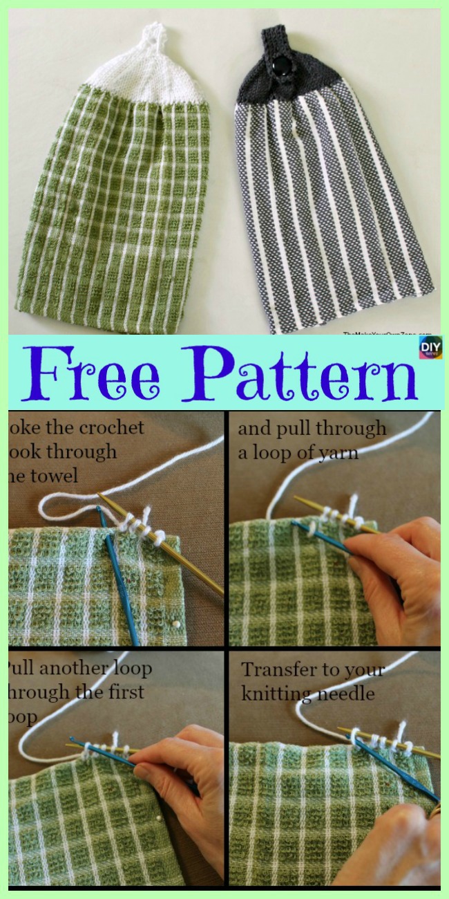 diy4ever-Knit Useful Dishcloth - Free Pattern