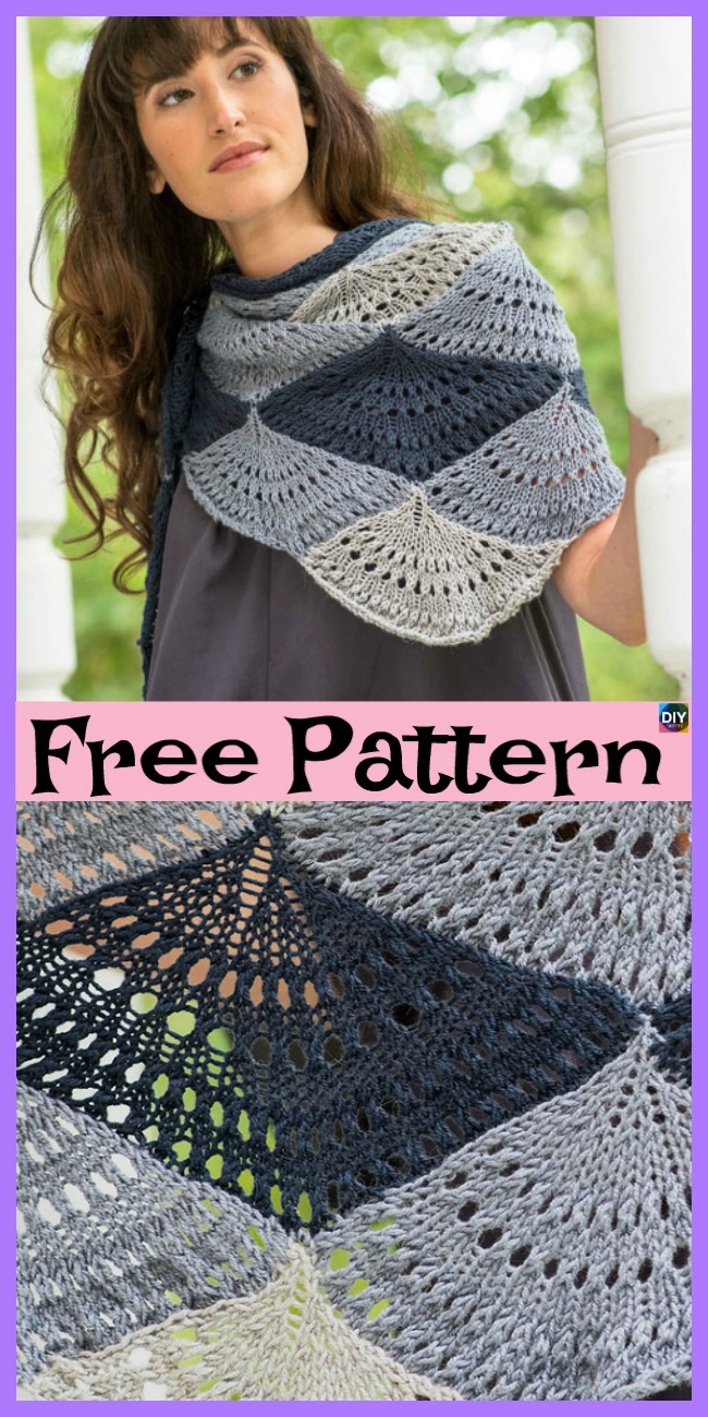 diy4ever- Unique knitted Shawl - Free Patterns