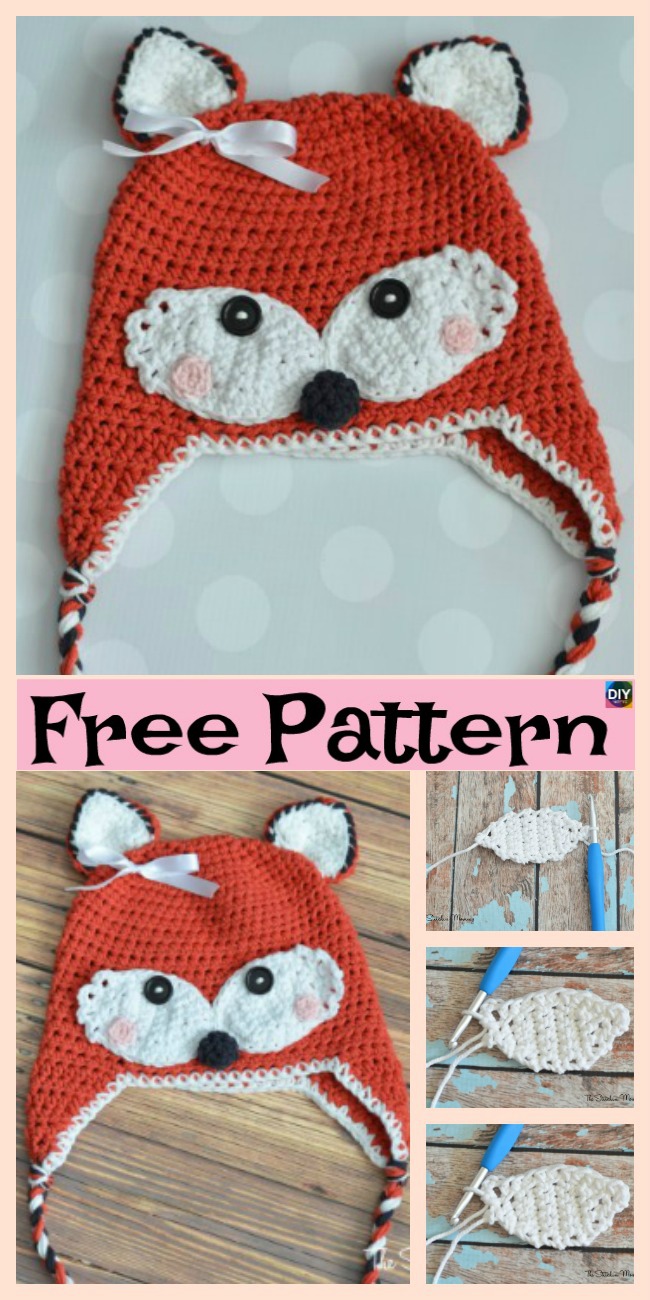diy4ever-8 Knit & Crochet Fox Hats - Free Patterns