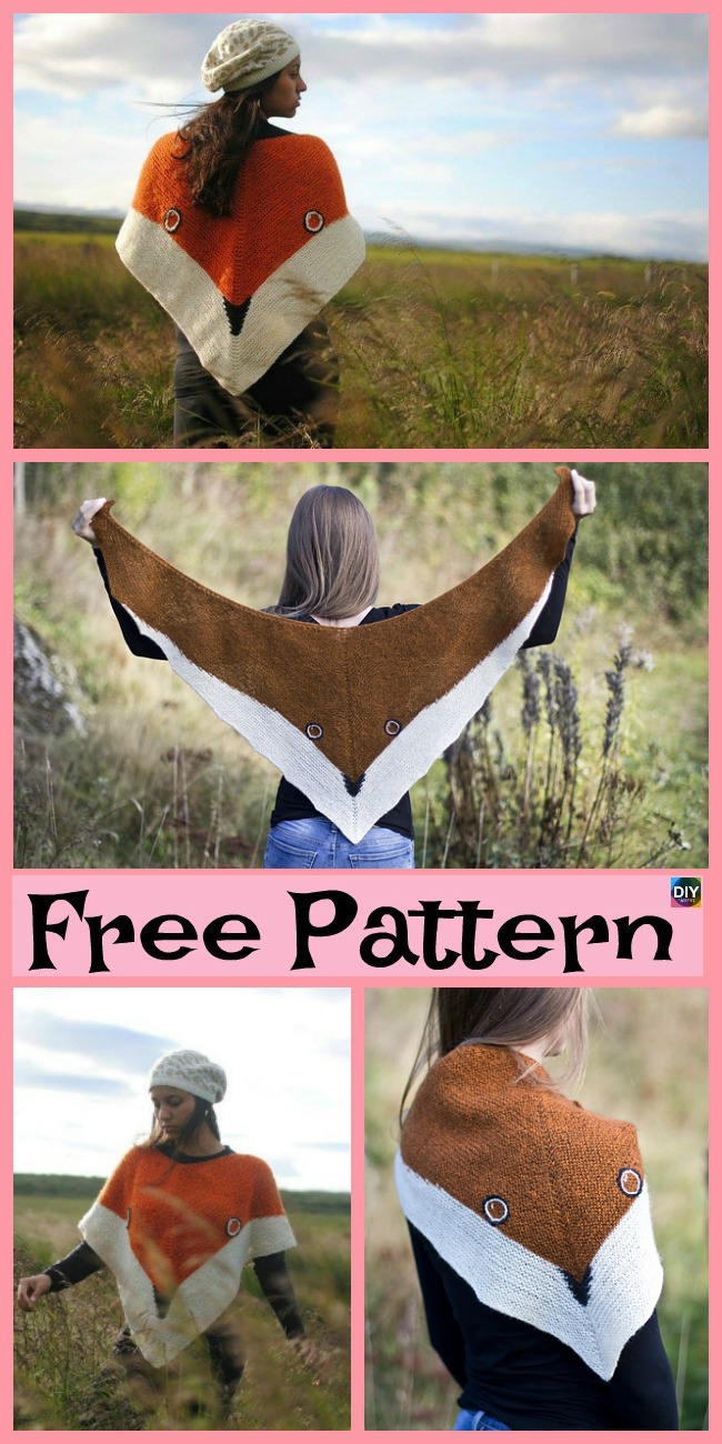 diy4ever-5 Cutest Knitting Fox Scarf Free Patterns