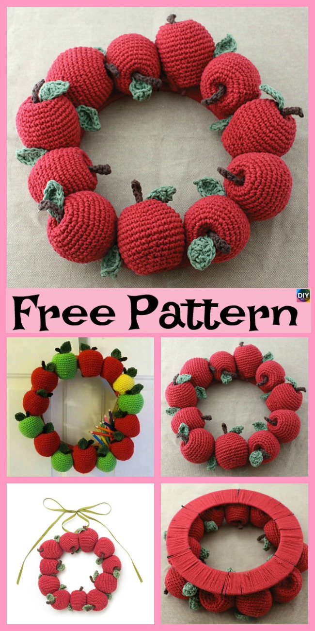 diy4ever-6 Crochet Apple Amigurumi Free Patterns