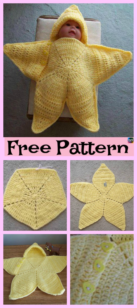 diy4ever- Crochet Baby Star Bunting - Free Pattern