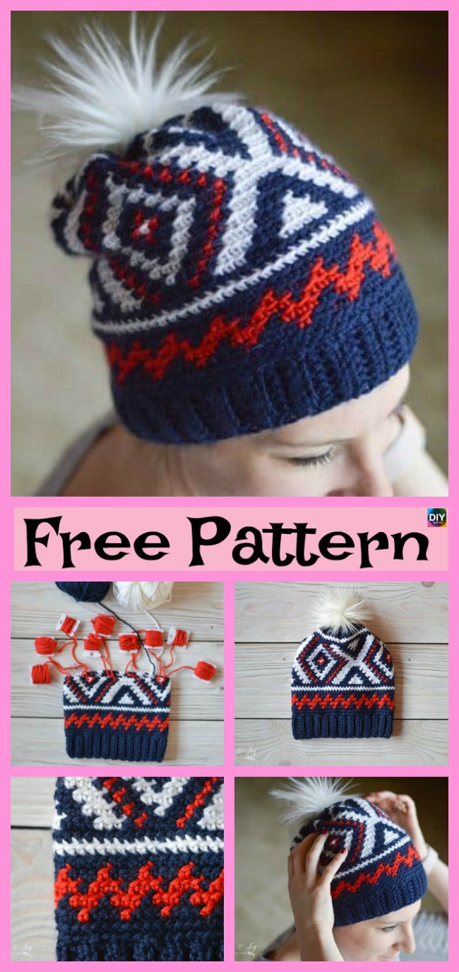 diy4ever-Crochet   Hat – Free Patterns 