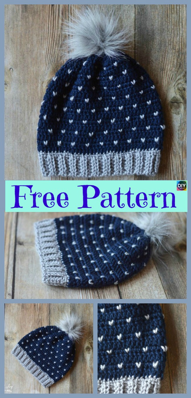 diy4ever-Crochet   Hat – Free Patterns 