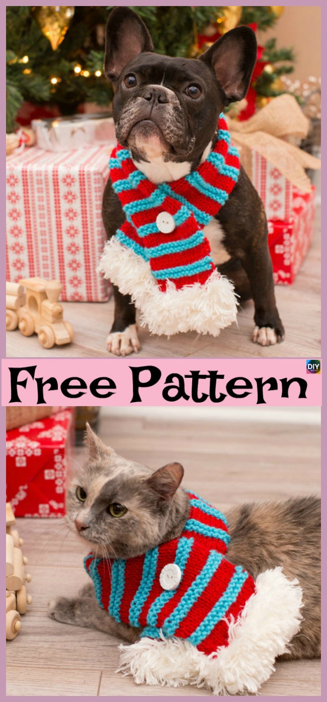 diy4ever- Crochet Dog Neck Warmer - Free Pattern 