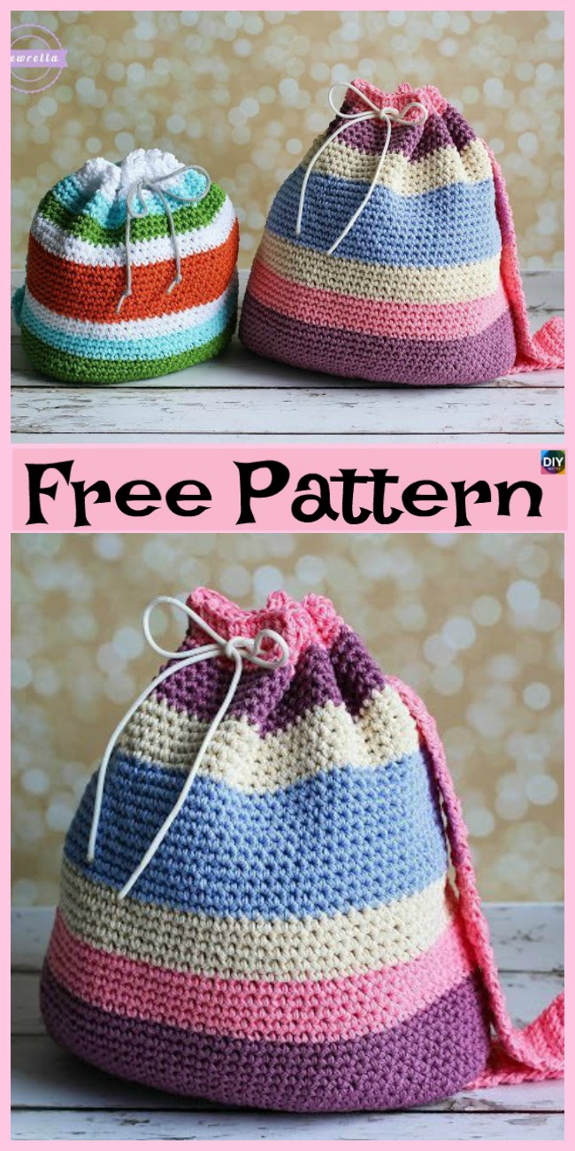 diy4ever-Crochet Kid Backpack - Free Pattern 