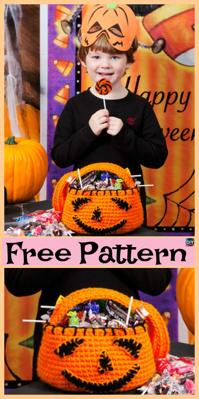 diy4ever- Crochet Pumpkin Treat Bowl - Free Pattern