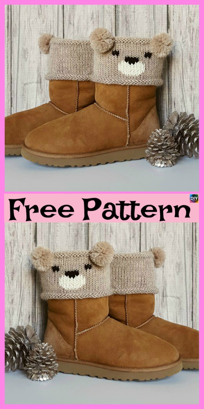 diy4ever-10 Cozy Knitting Boot Cuffs - Free Patterns