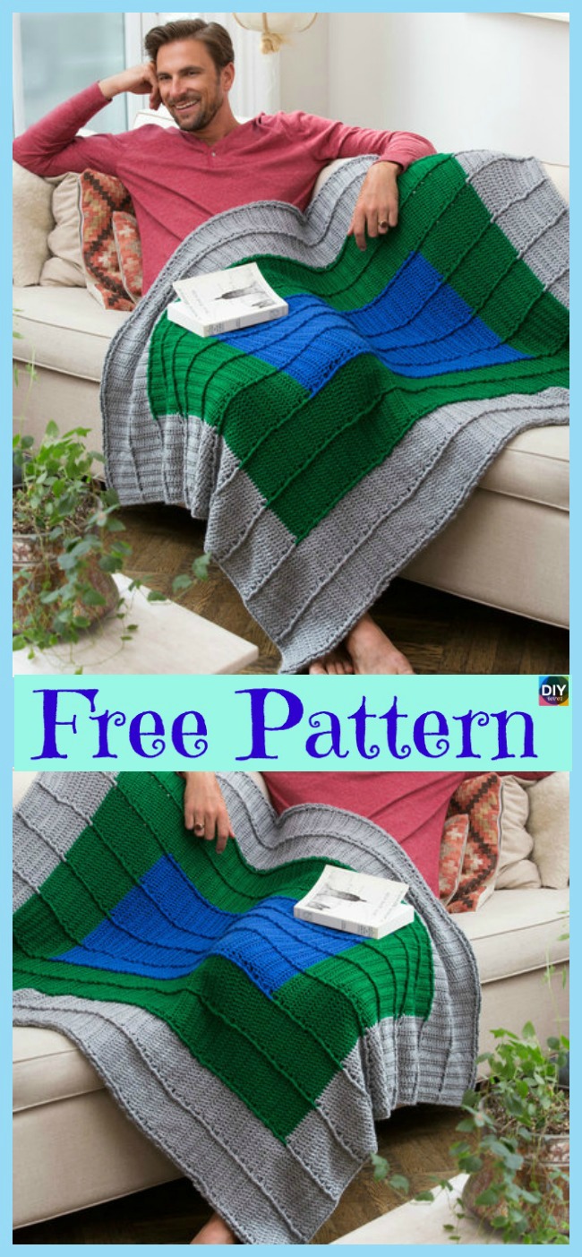 diy4ever-10 Unique Crochet Throw Free Patterns