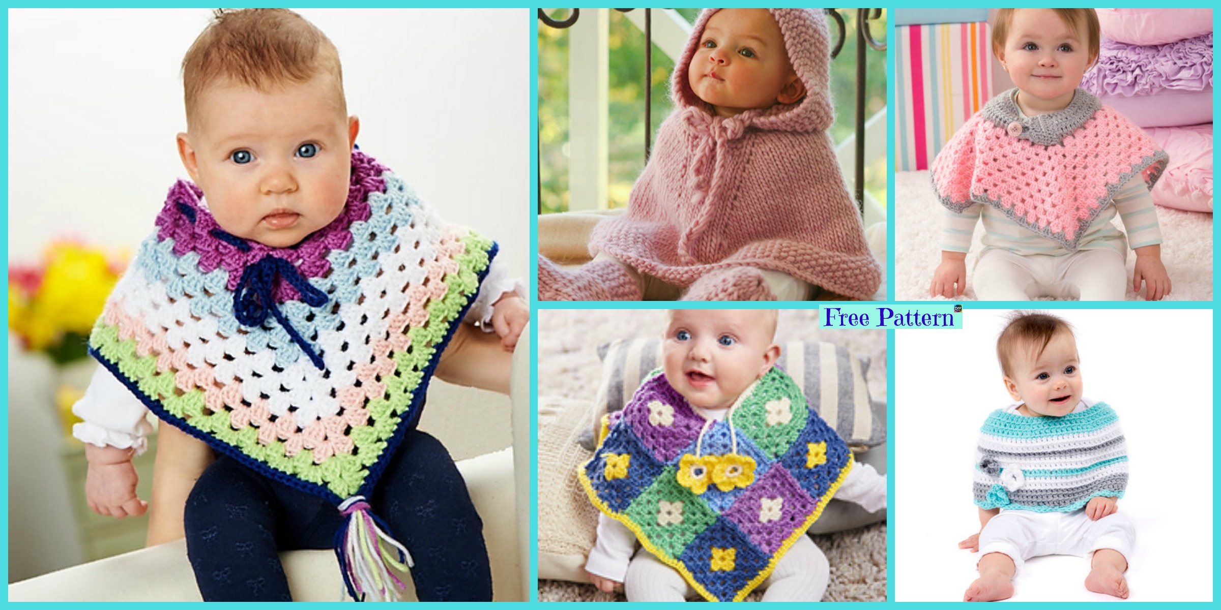 Crochet Baby Poncho - Free Pattern