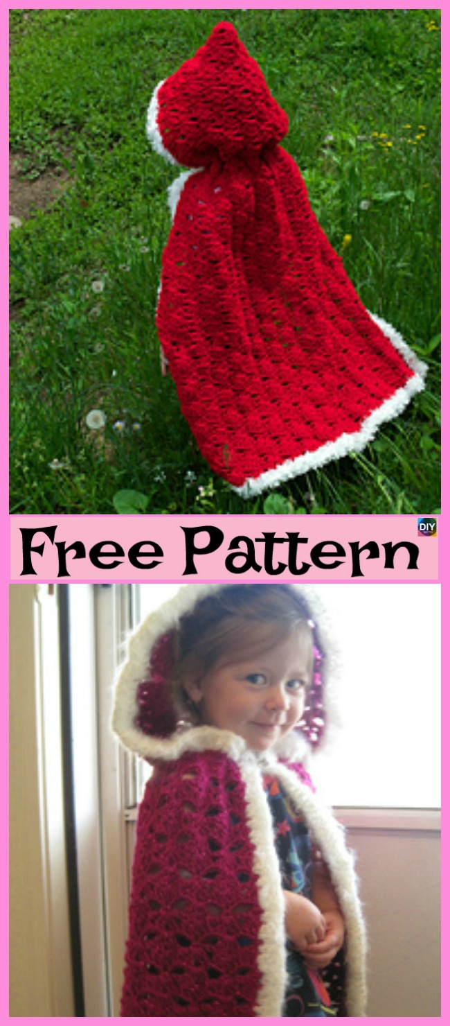 diy4ever-Crochet Baby Poncho - Free Pattern 