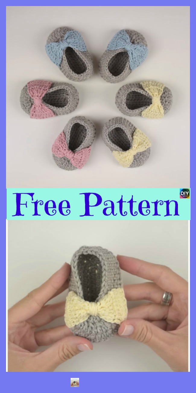 diy4ever-Crochet Baby Stylish Shoes - Free Pattern