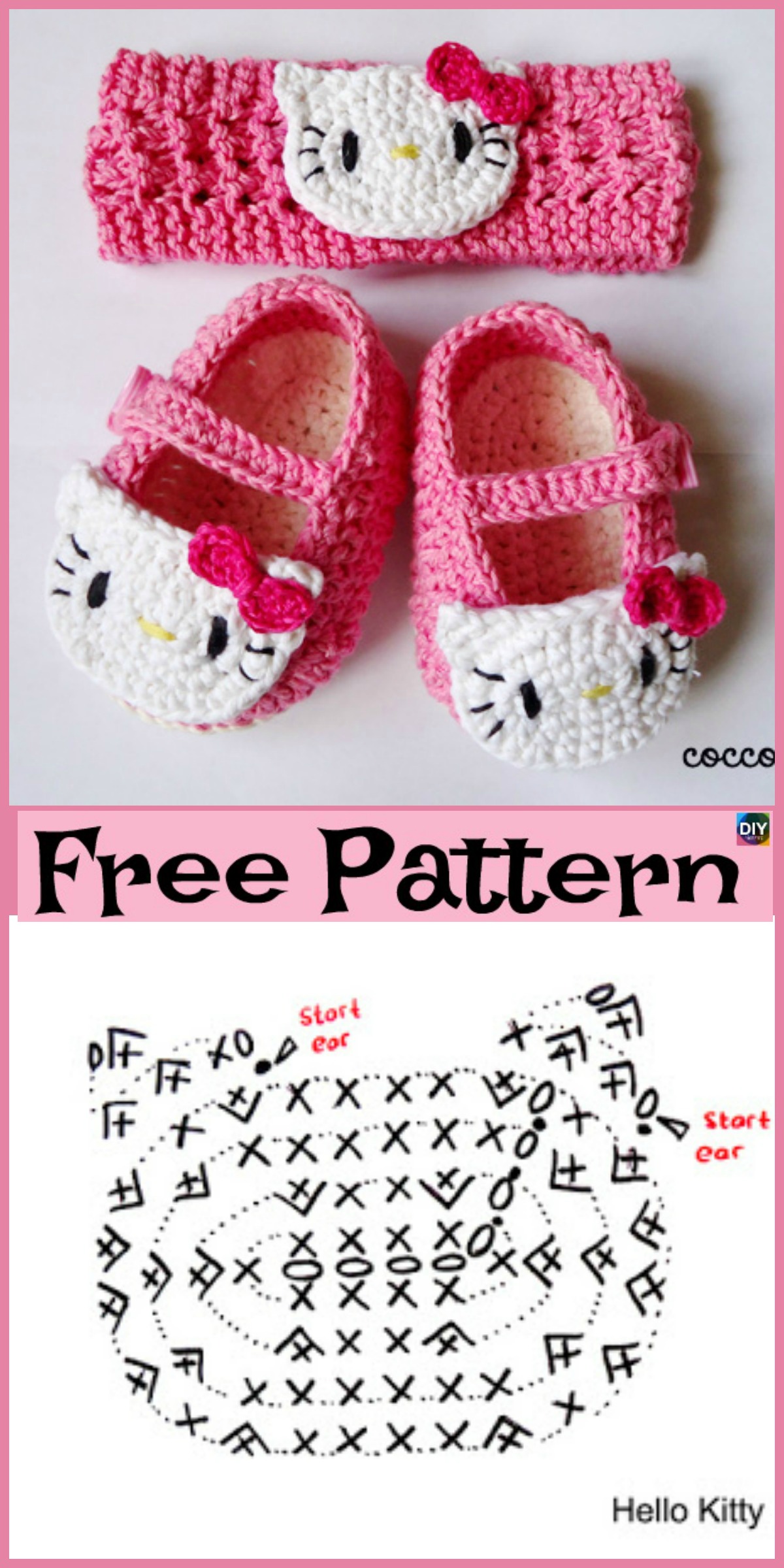 diy4ever-Cute Crocheted Baby Shoes - Free Patterns