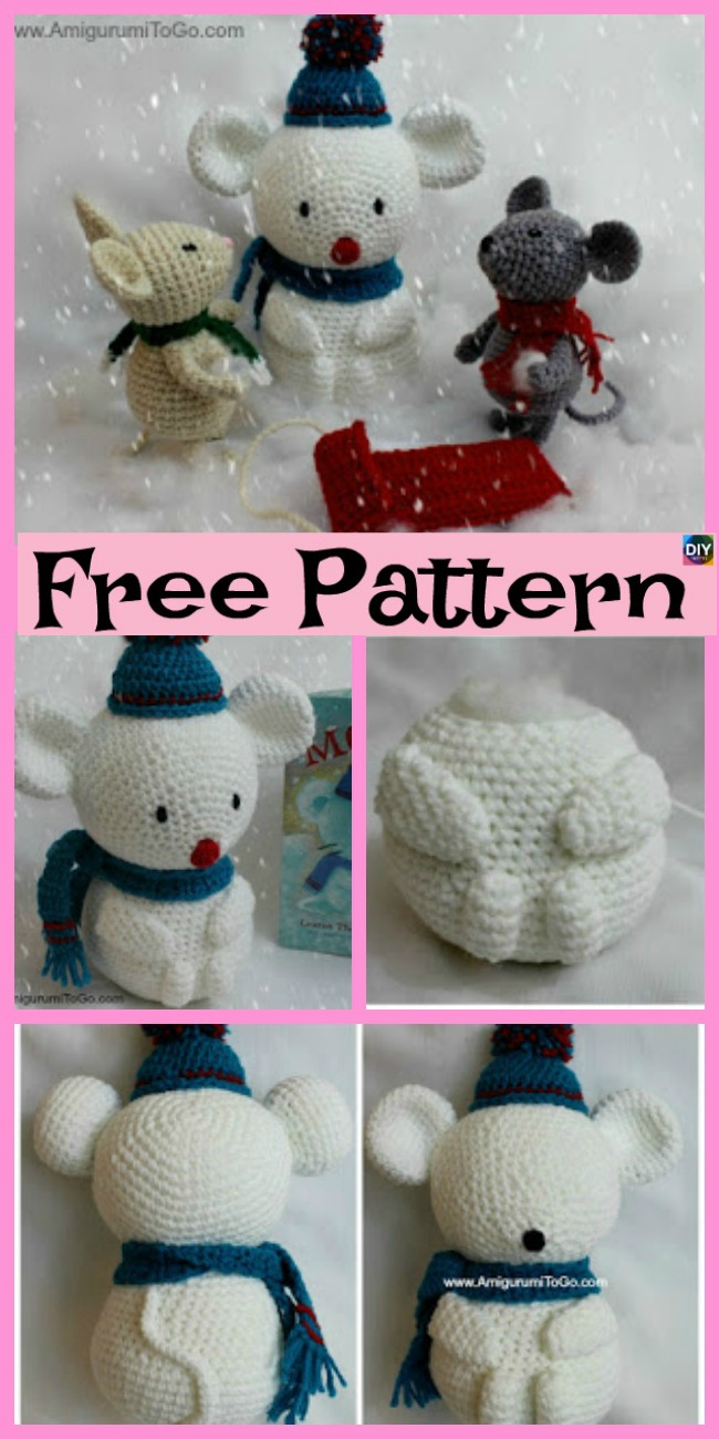 diy4ever-8 Crochet Cute Snowmen - Free Patterns