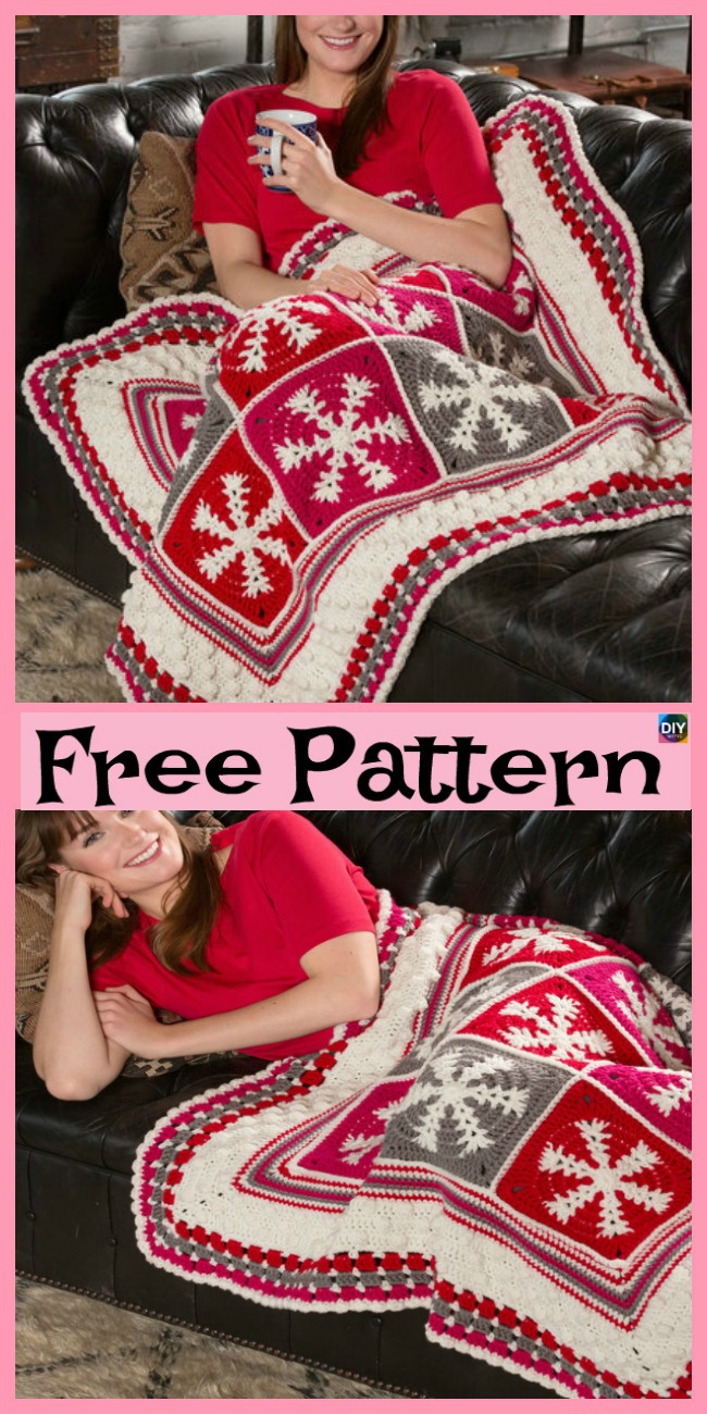 diy4ever-8 Crochet Pretty Snowflake Free Patterns 