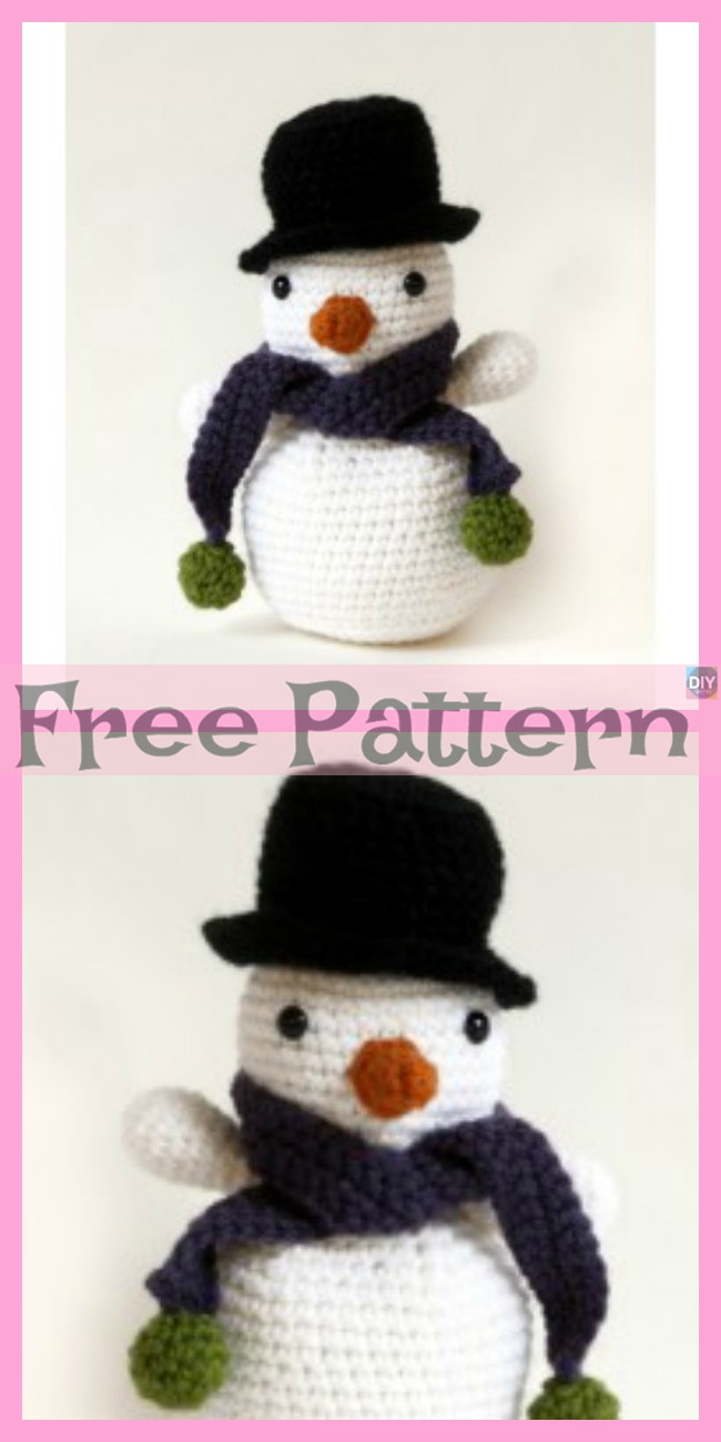 diy4ever-8 Crochet Snowman Amigurumi Free Patterns