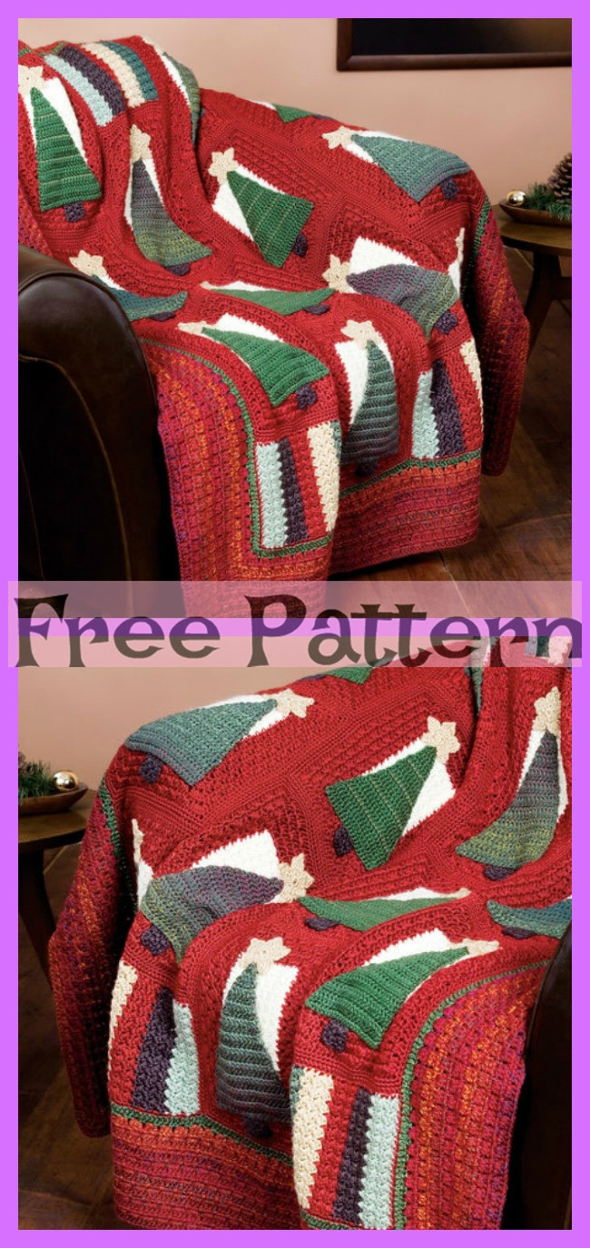 diy4ever-10 Crochet Winter Throws - Free Patterns