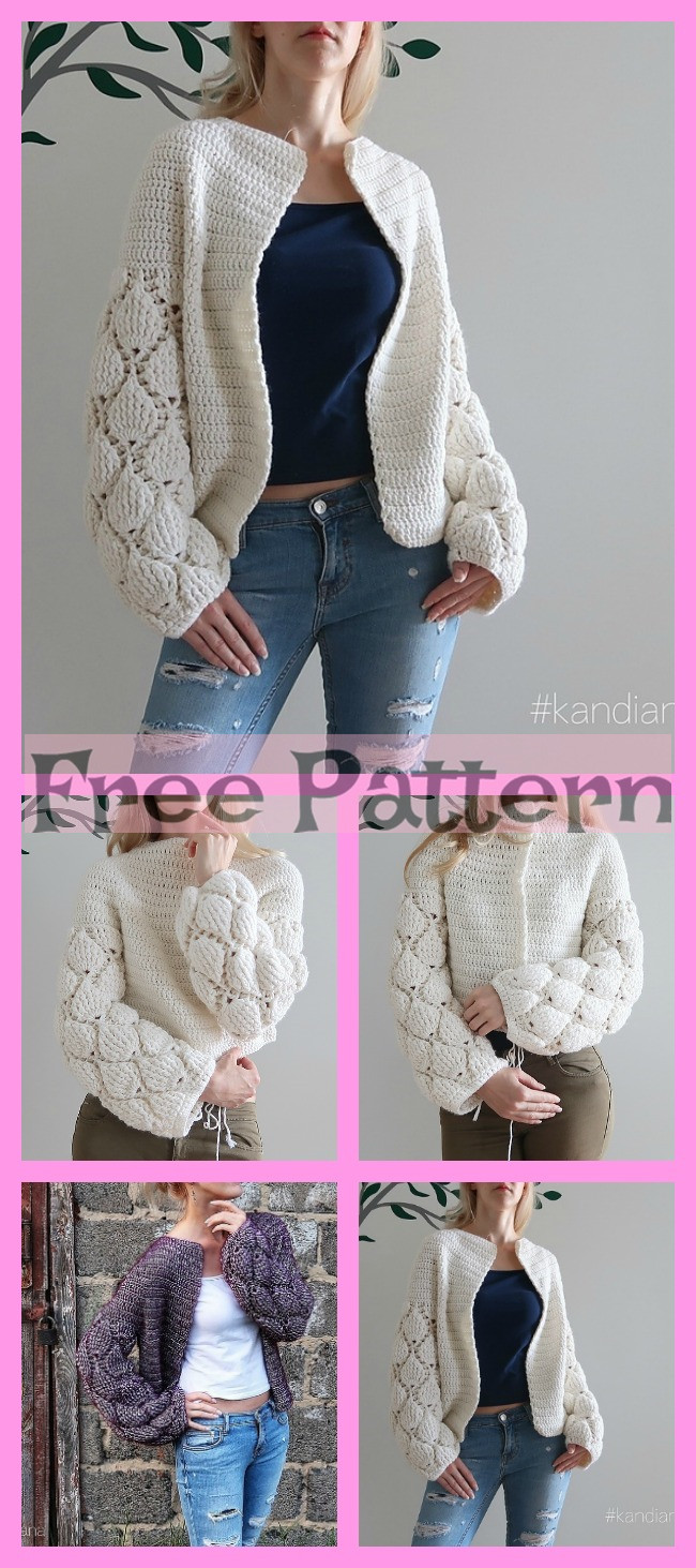 diy4ever-6 Crochet Unique Cardigan Free Patterns 