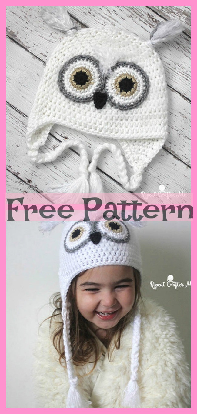 diy4ever-8 Adorable Crochet Animal Hats - Free Patterns 