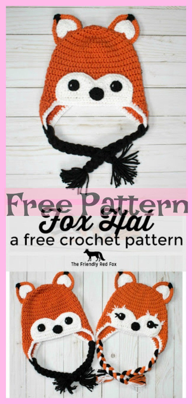 diy4ever-8 Adorable Crochet Animal Hats - Free Patterns 