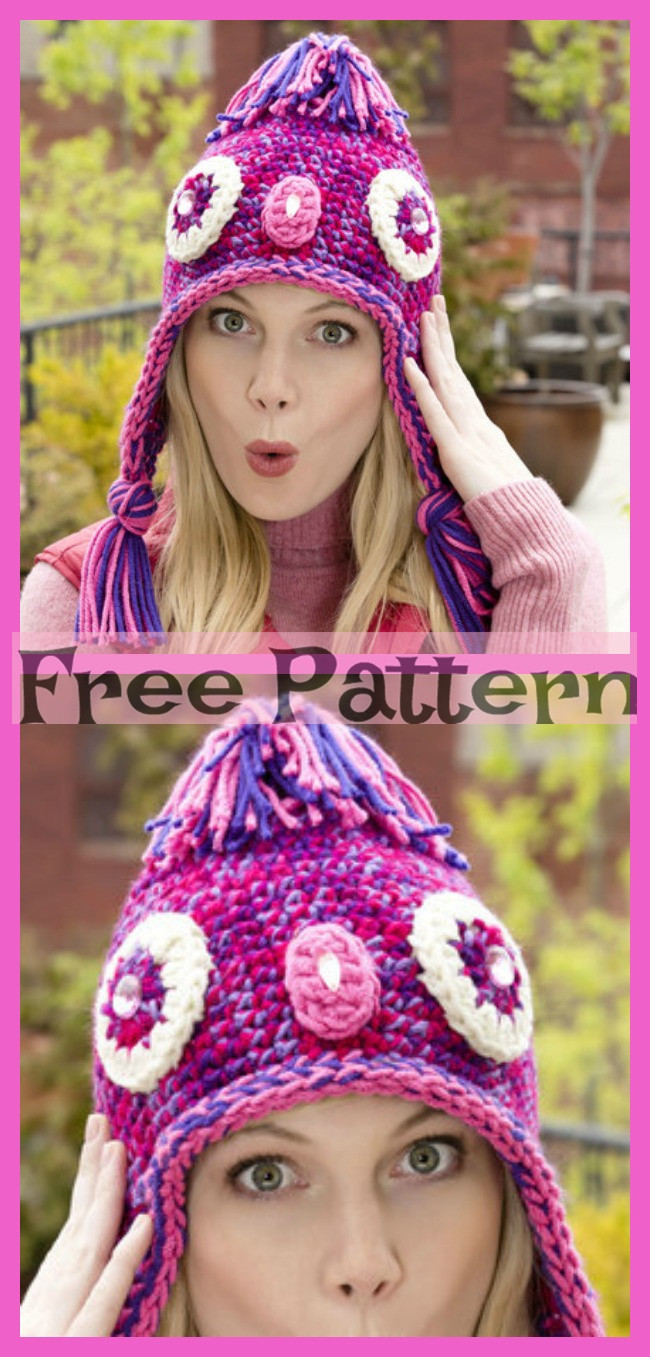8 Crocheted Owl Hats - Free Patterns