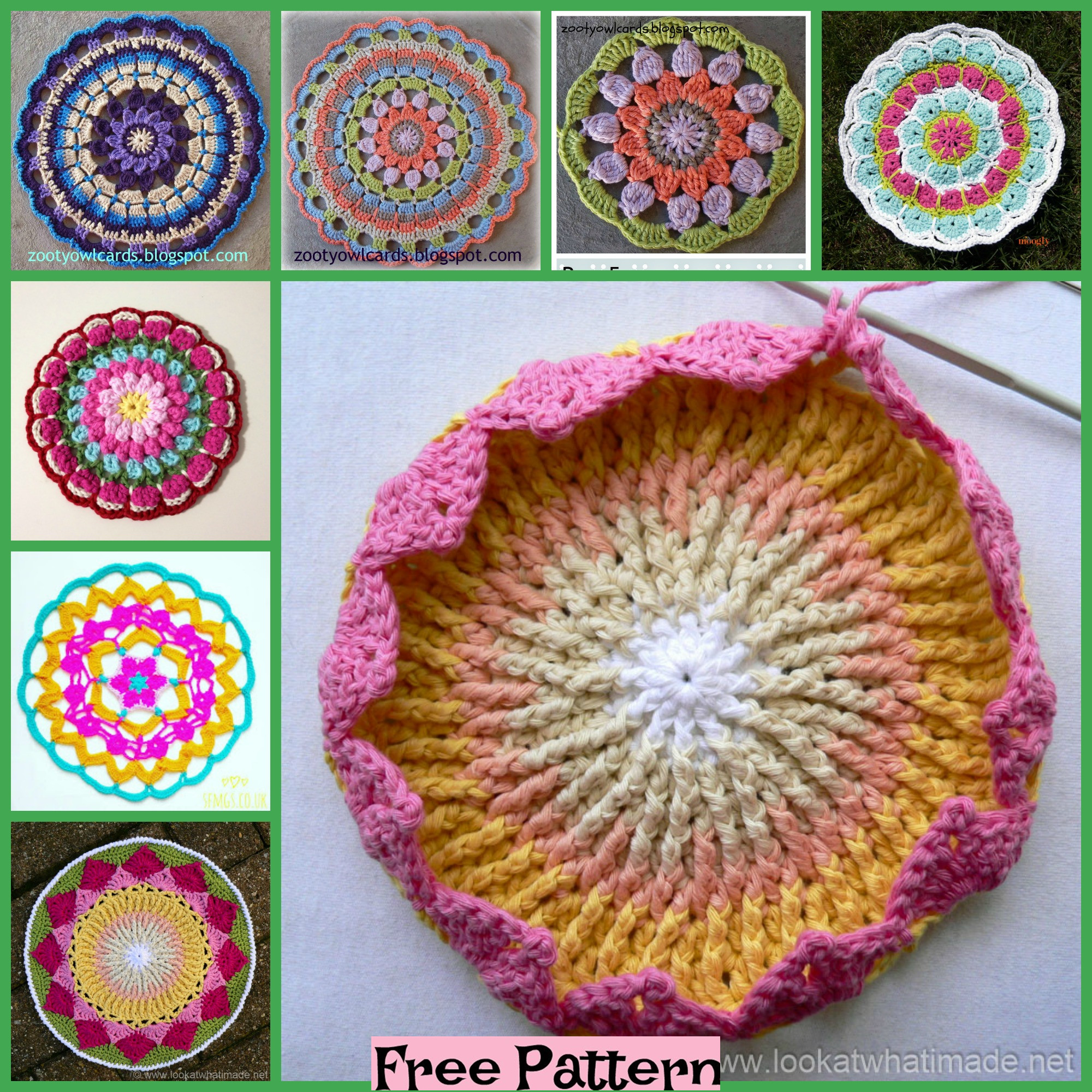 diy4ever-8 Crochet Mandala Rugs - Free Patterns 