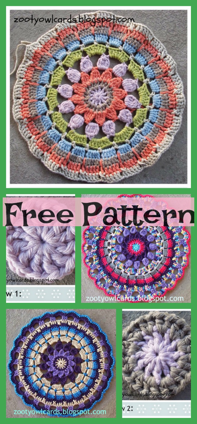diy4ever-8 Crochet Mandala Rugs - Free Patterns