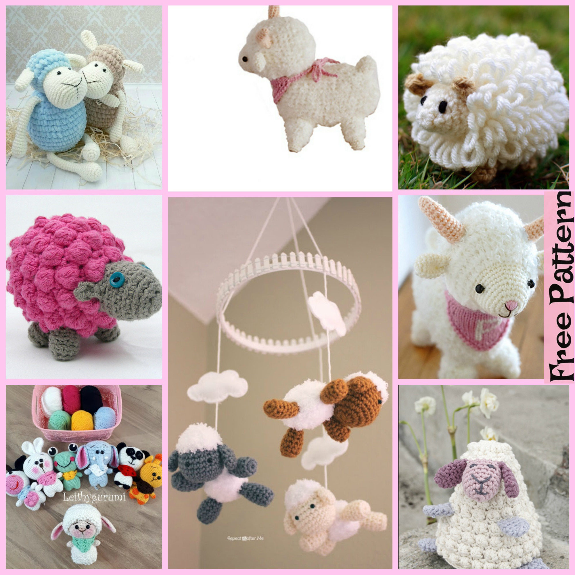 8 Cutest Crochet Sheep Amigurumi Free Patterns 