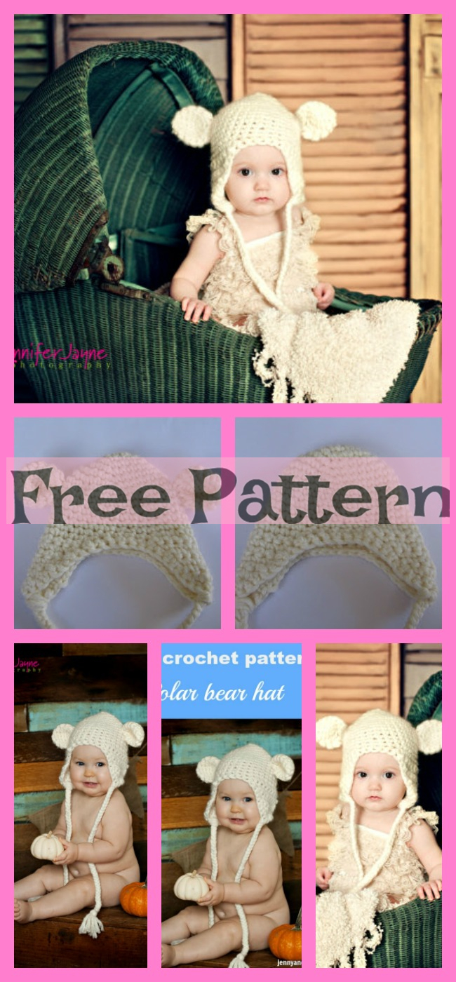 diy4ever-Crochet Bear Hat - Free Pattern 