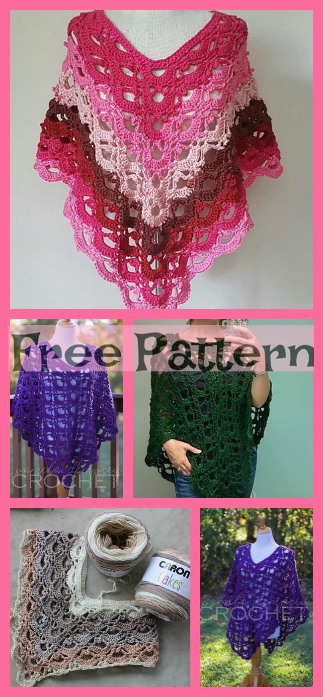 diy4ever-Crochet Child Poncho - Free Pattern 