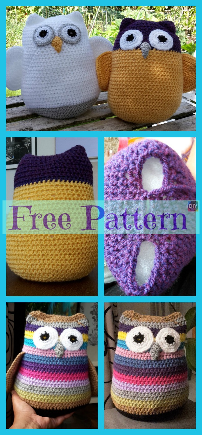 diy4ever-Crochet Three Fat Owls - Free Pattern