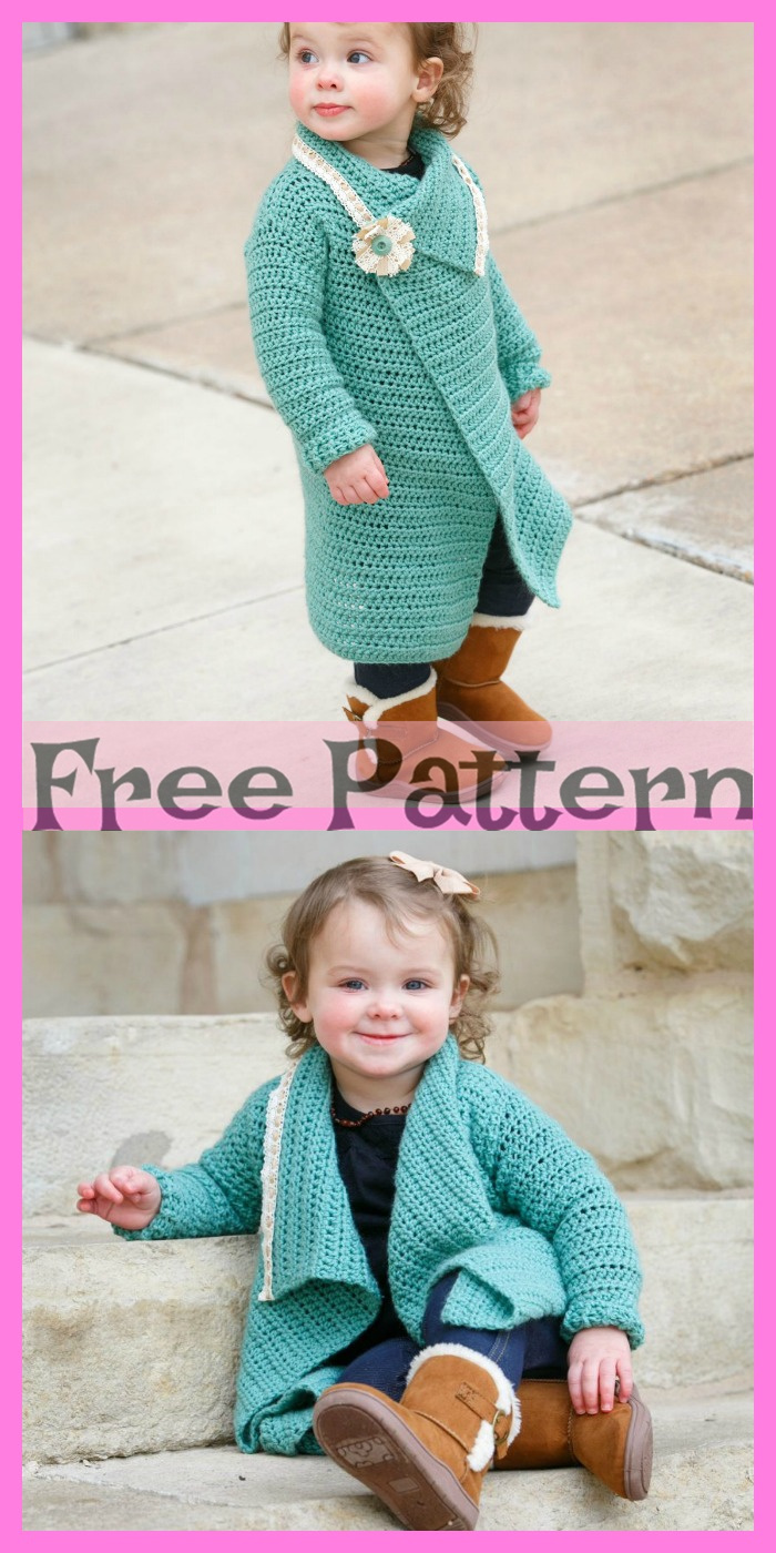 diy4ever-Crochet Blanket Cardigans – Free Patterns 