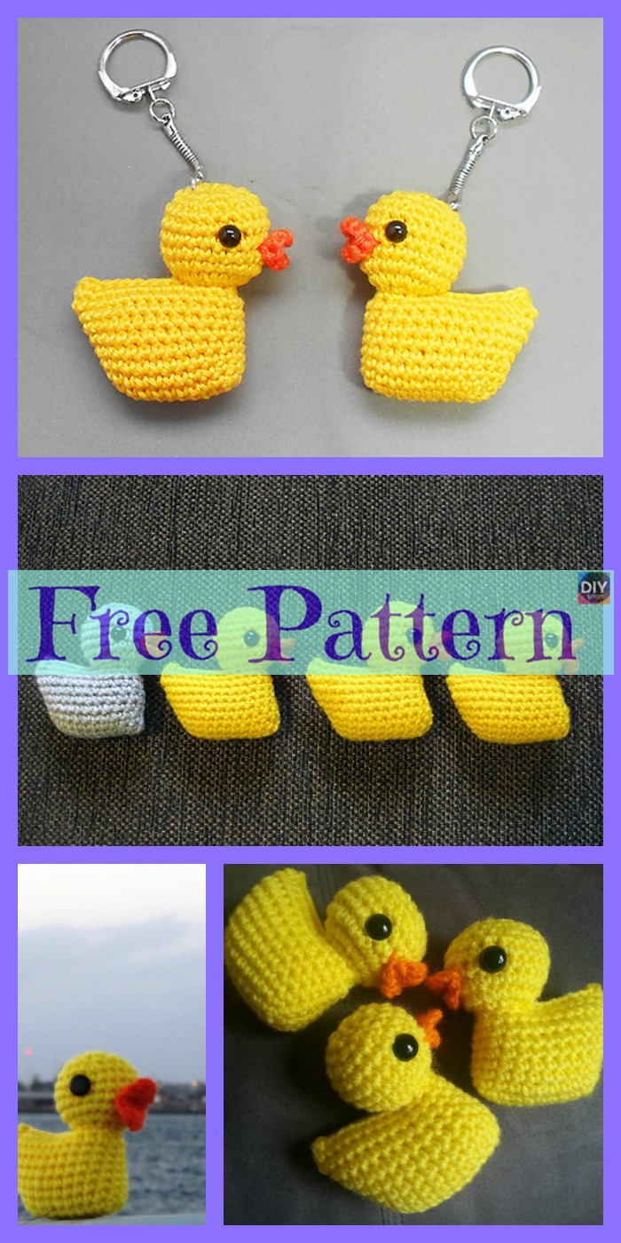 diy4ever-Crochet Duck Amigurumi - Free Patterns 