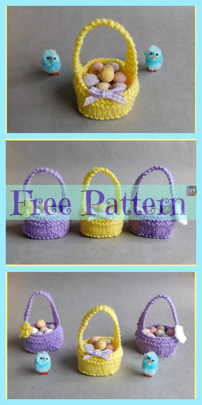 diy4ever-Crochet Easter Baskets - Free Patterns