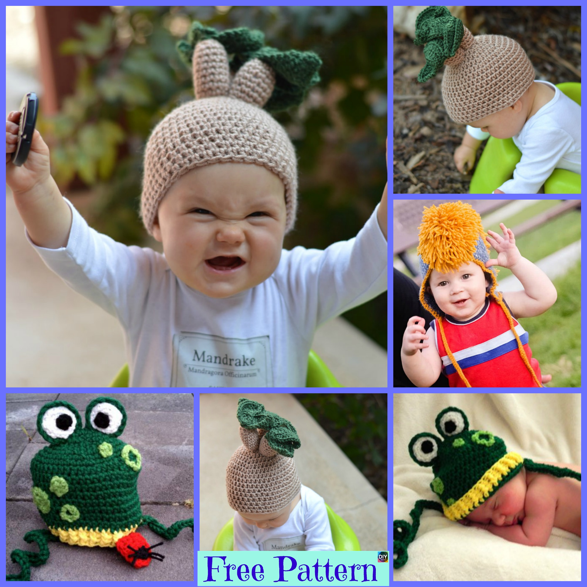 diy4ever-Crochet Funny Hat - Free Patterns 