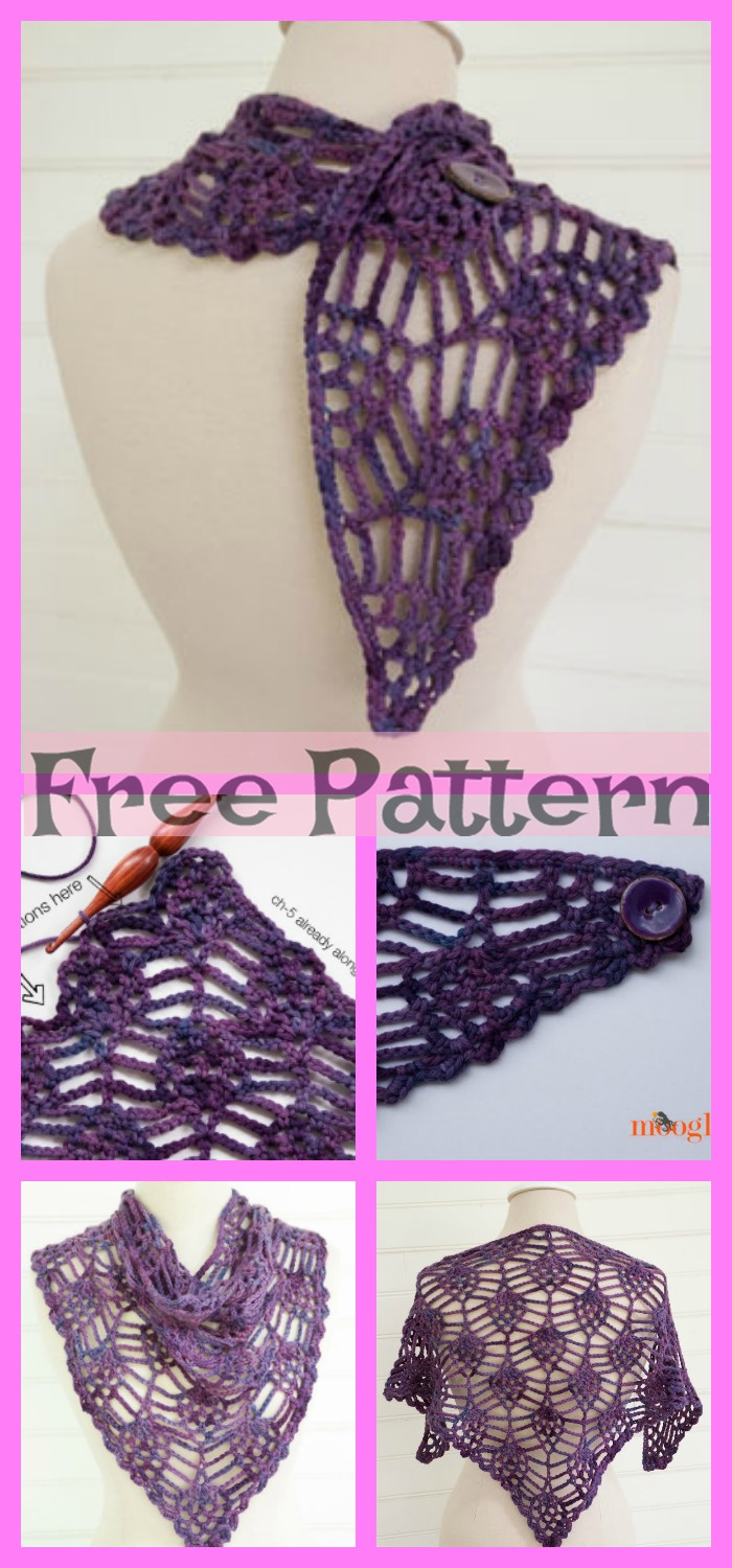 diy4ever-Crochet Bandana Cowl - Free Pattern