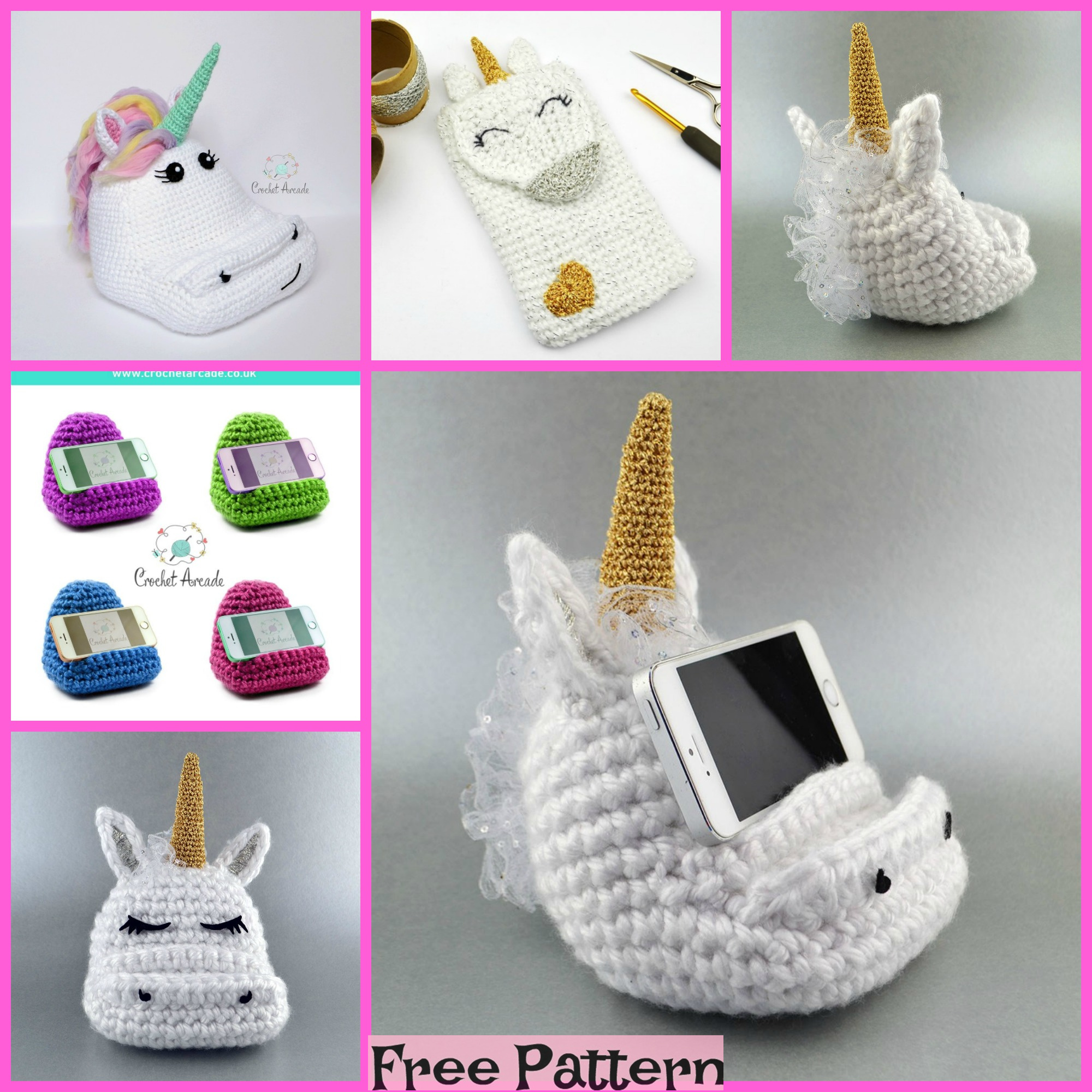 diy4ever-Crochet Cell Phone Holder - Free Pattern