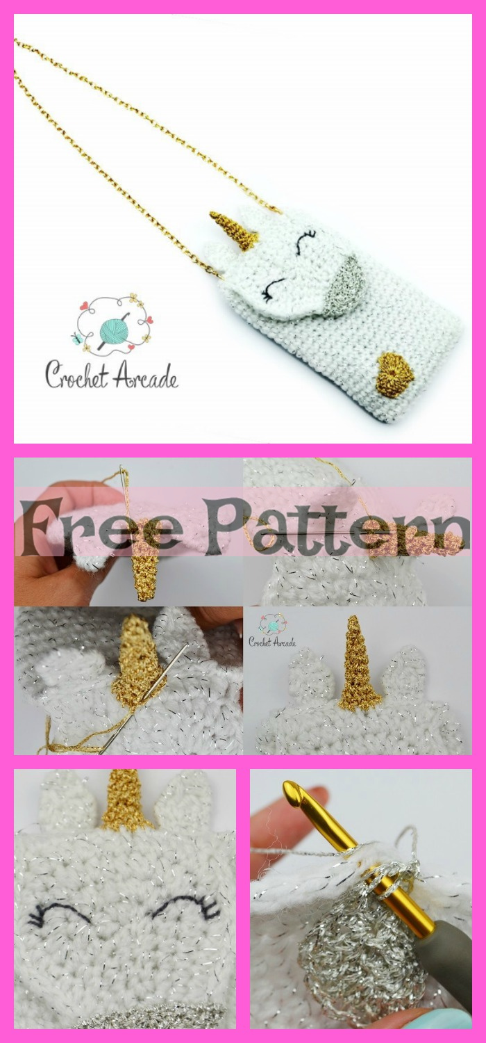 diy4ever-Crochet Cell Phone Holder - Free Pattern