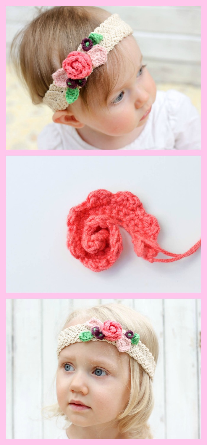 diy4ever-Crochet Flower Crown - Free Patterns 