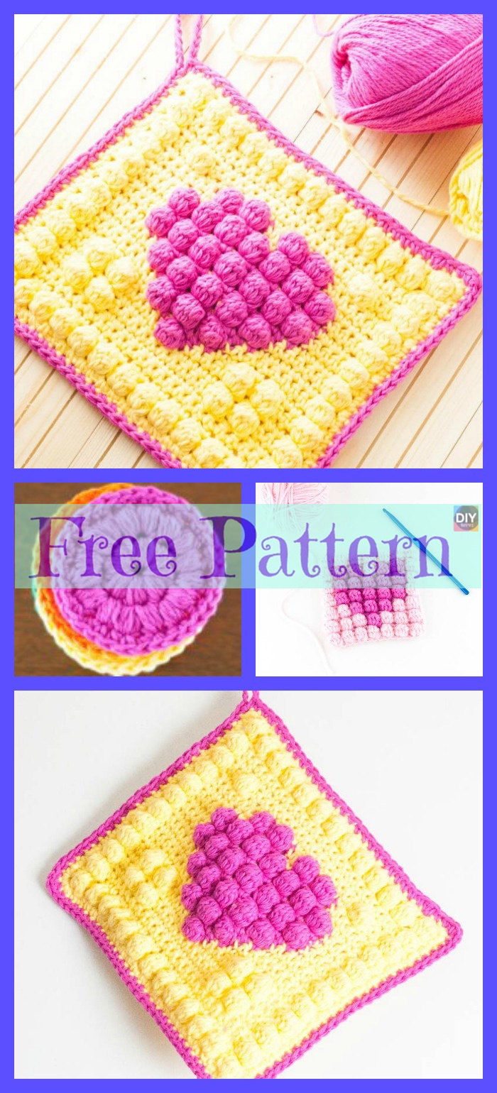 diy4ever-Crochet Hot Pads - Free Patterns