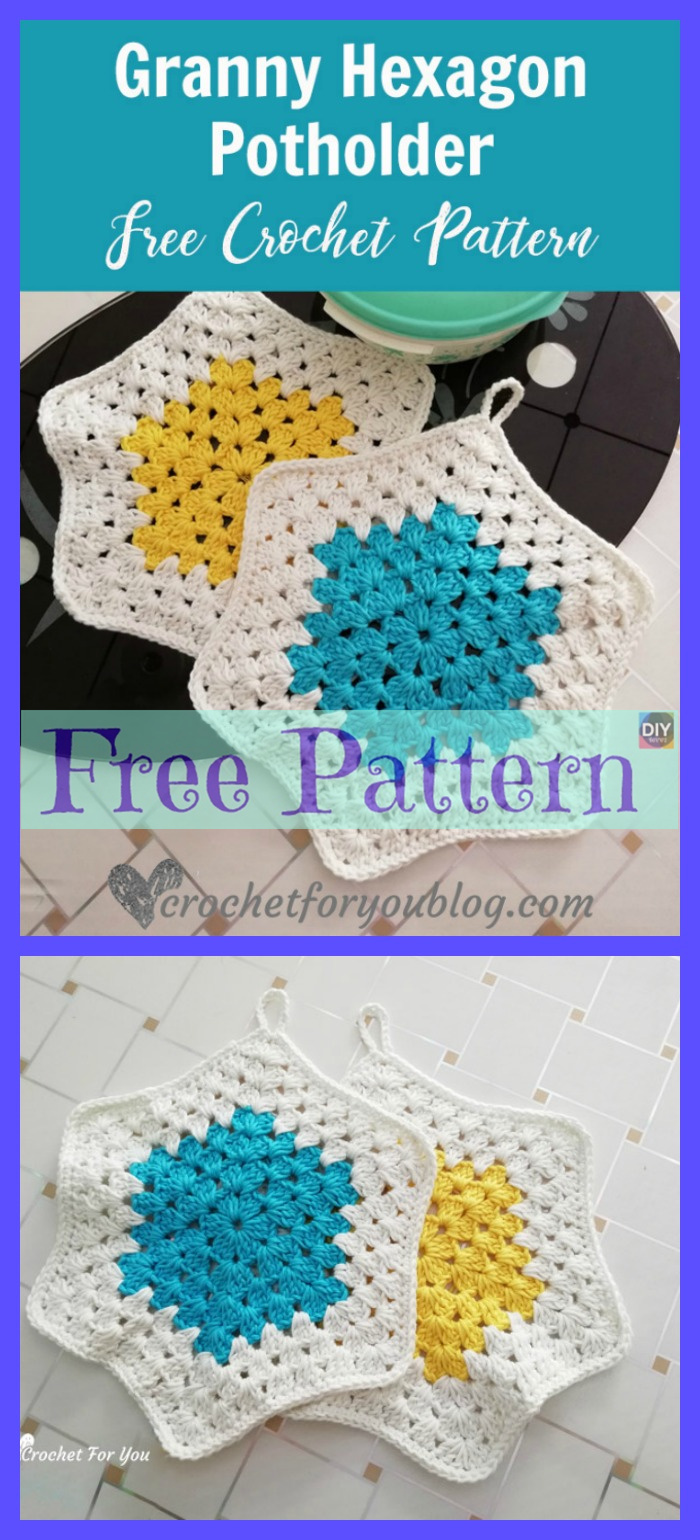 diy4ever-Crochet Hot Pads - Free Patterns