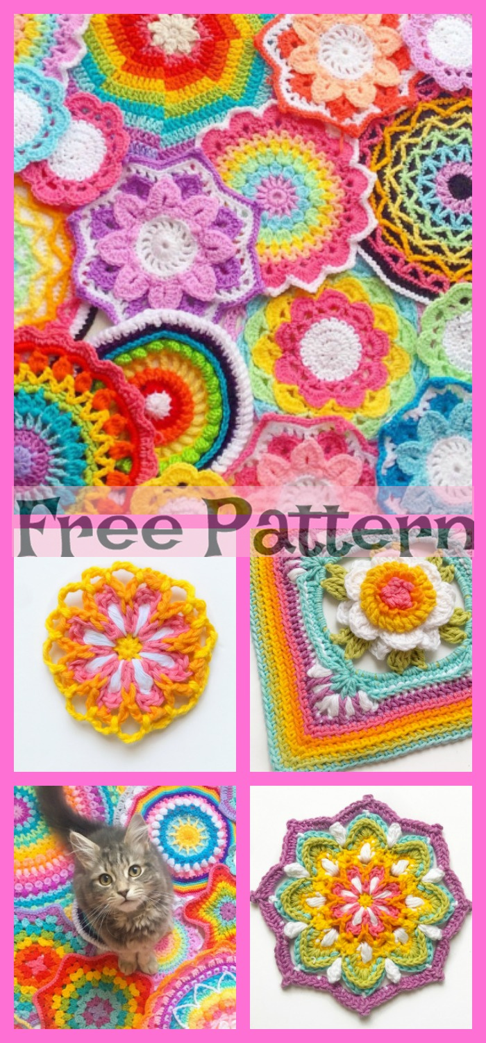 diy4ever-Crochet Rainbow project - Free Pattern