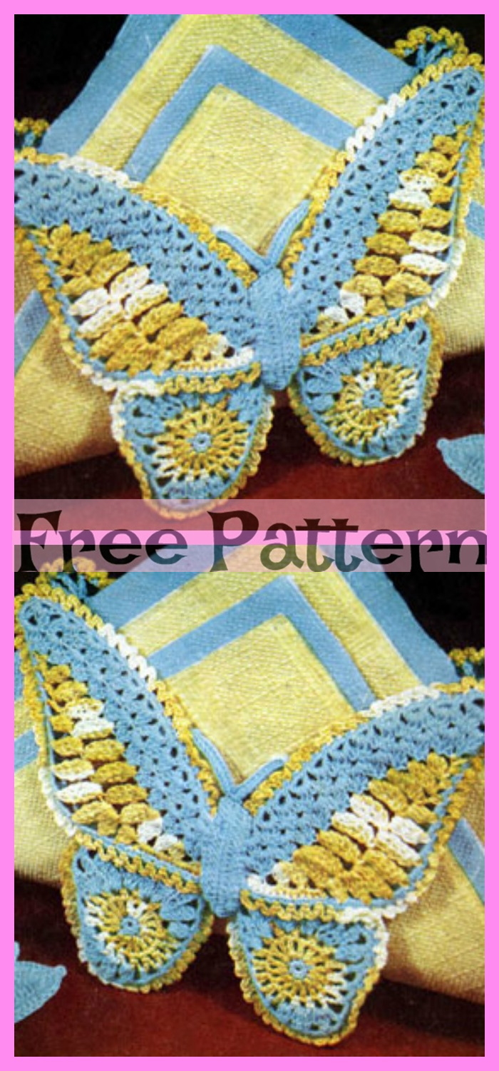 diy4ever-Crochet Sweet Butterfly - Free Pattern