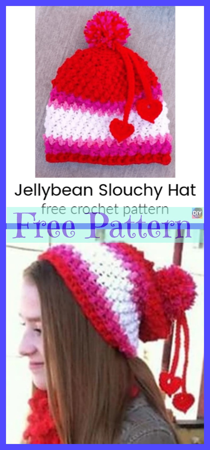 diy4ever-Crochet Sweet Hat - Free Patterns