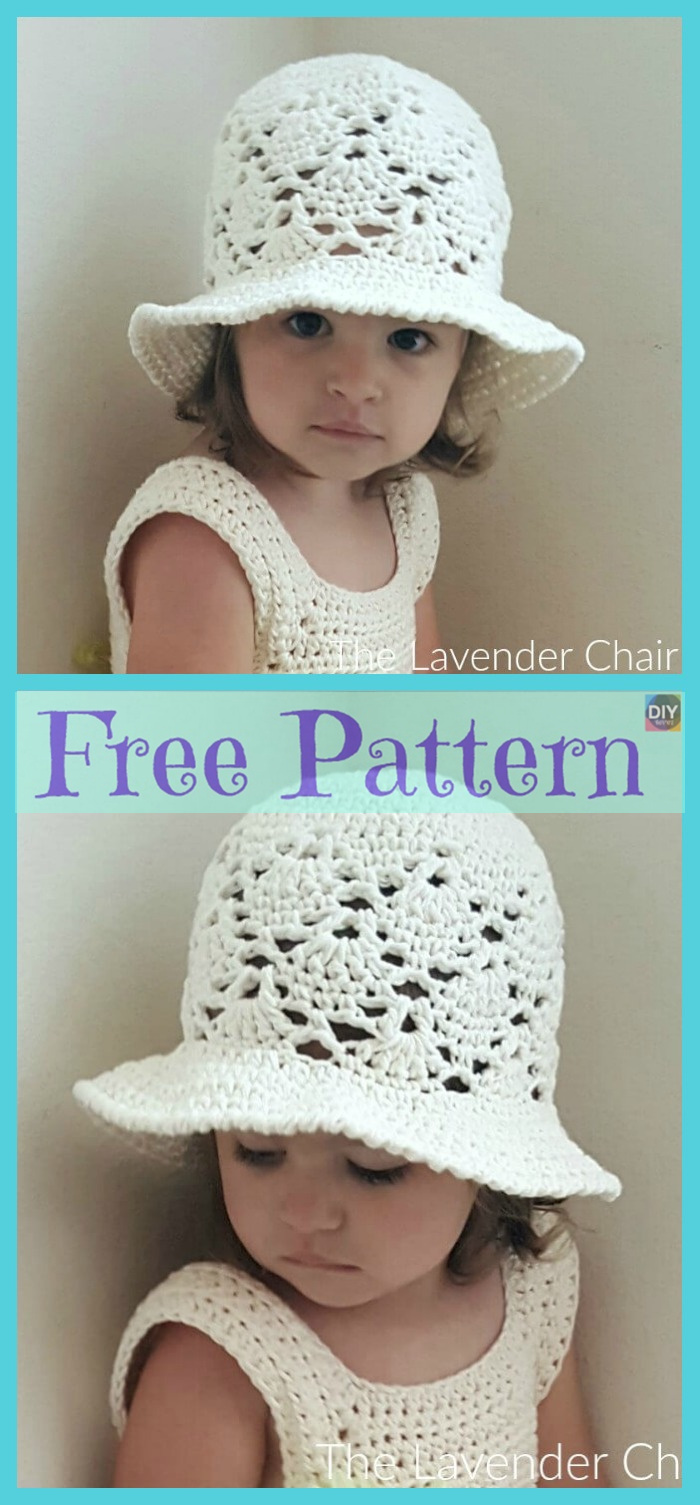 diy4ever-8 Crochet Cute Sun Hat Free Patterns