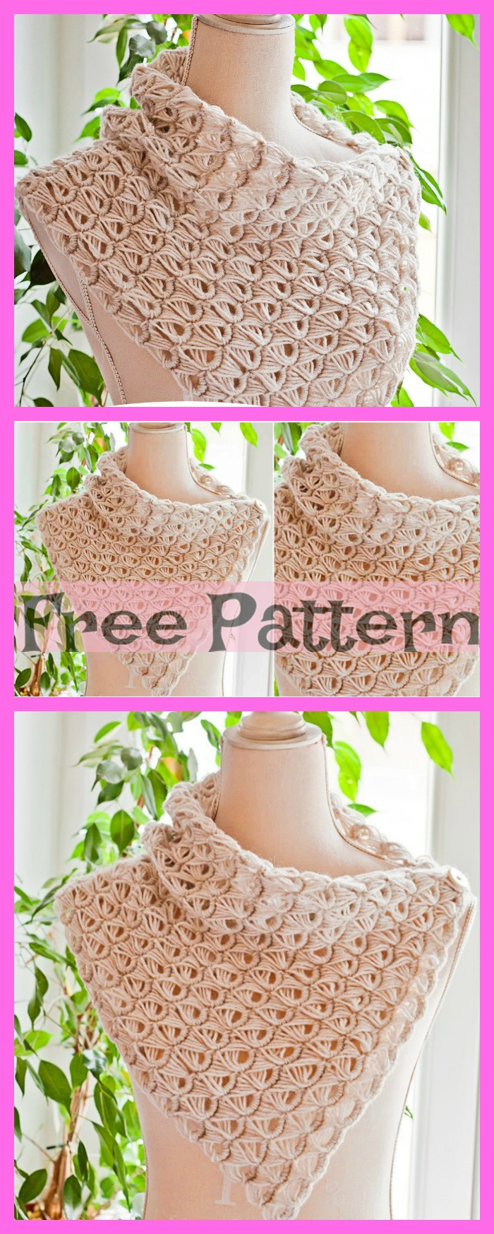 diy4ever-Crochet Broomstick Lace Cowl - Free Patterns 