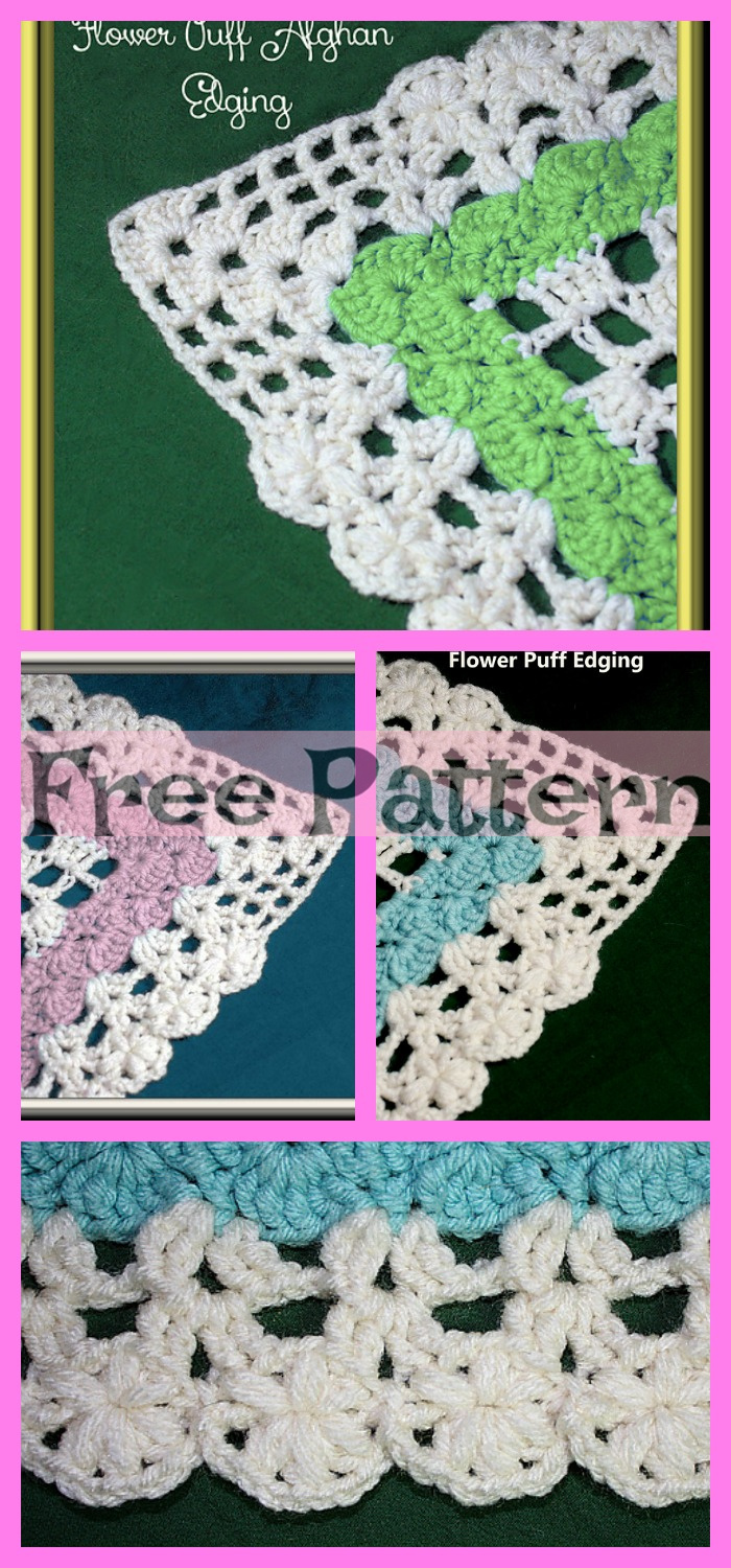 diy4ever-Pretty Crochet Flower Edging - Free Patterns 