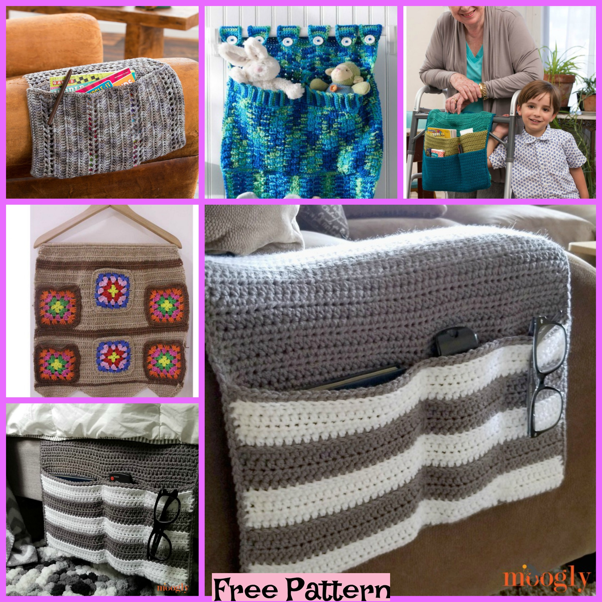 diy4ever- Crochet Home Organizers - Free Patterns